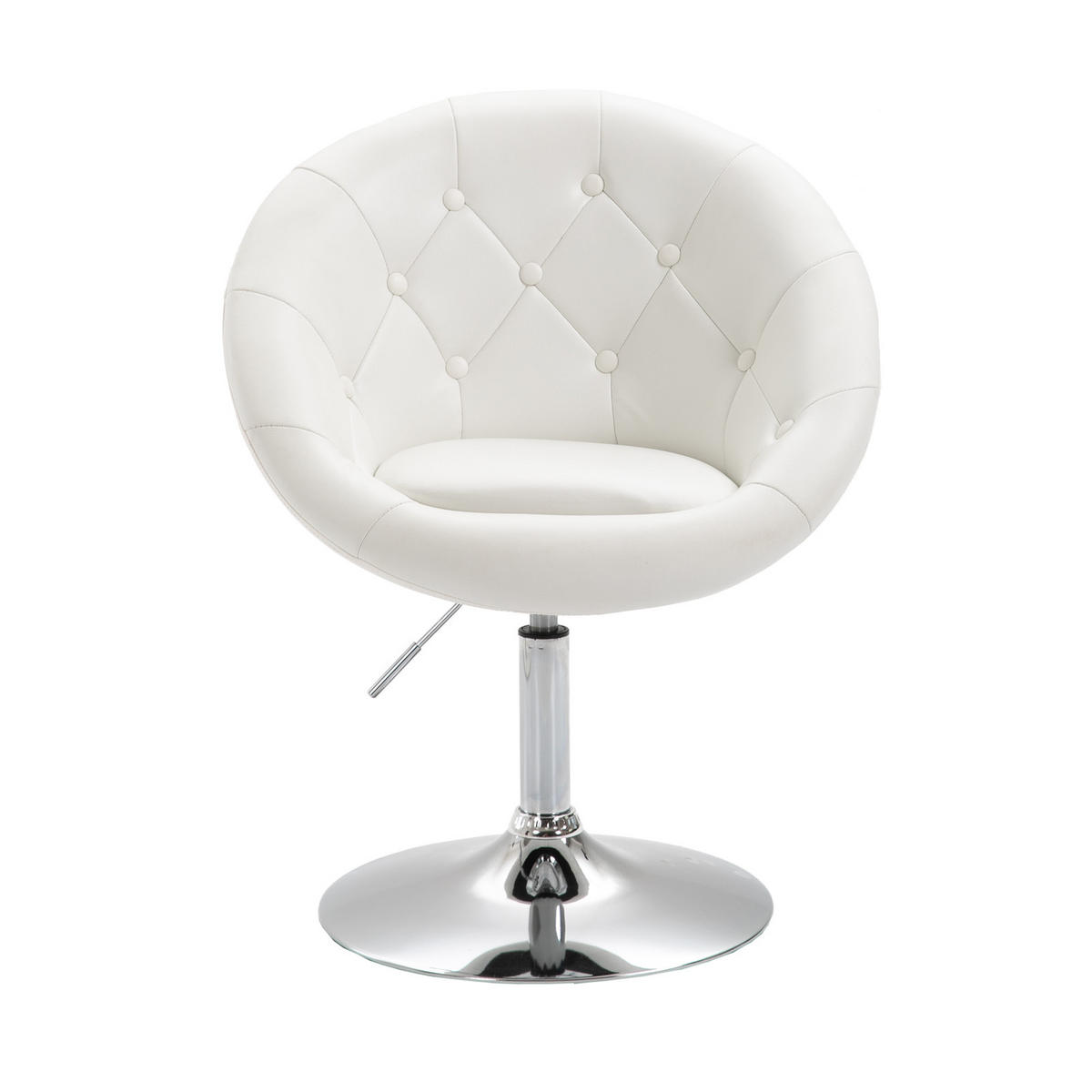COCKTAILSESSEL HAVANNA Kunstleder Weiß - Hellrosa/Silberfarben, Textil (62/88/58cm) - SVITA