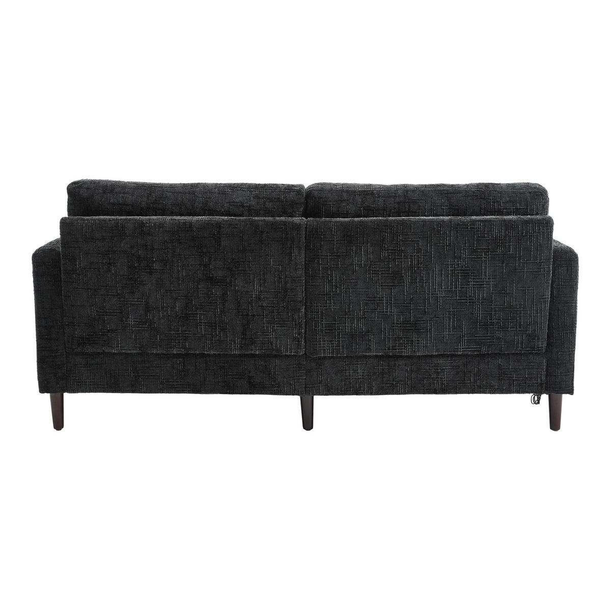 SOFA 2-Sitzer 175/83/78 cm Schwarz - Schwarz, Textil (83/78/175cm)