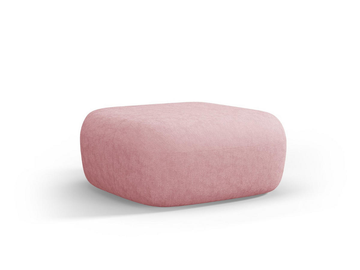 POUF Jenny aus Chenille-Stoff rosa - Pink, Textil (88/40/90cm) - Micadoni