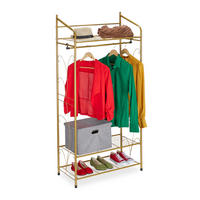 KLEIDERSTÄNDER - Goldfarben, Metall (78/161/36cm) - Relaxdays