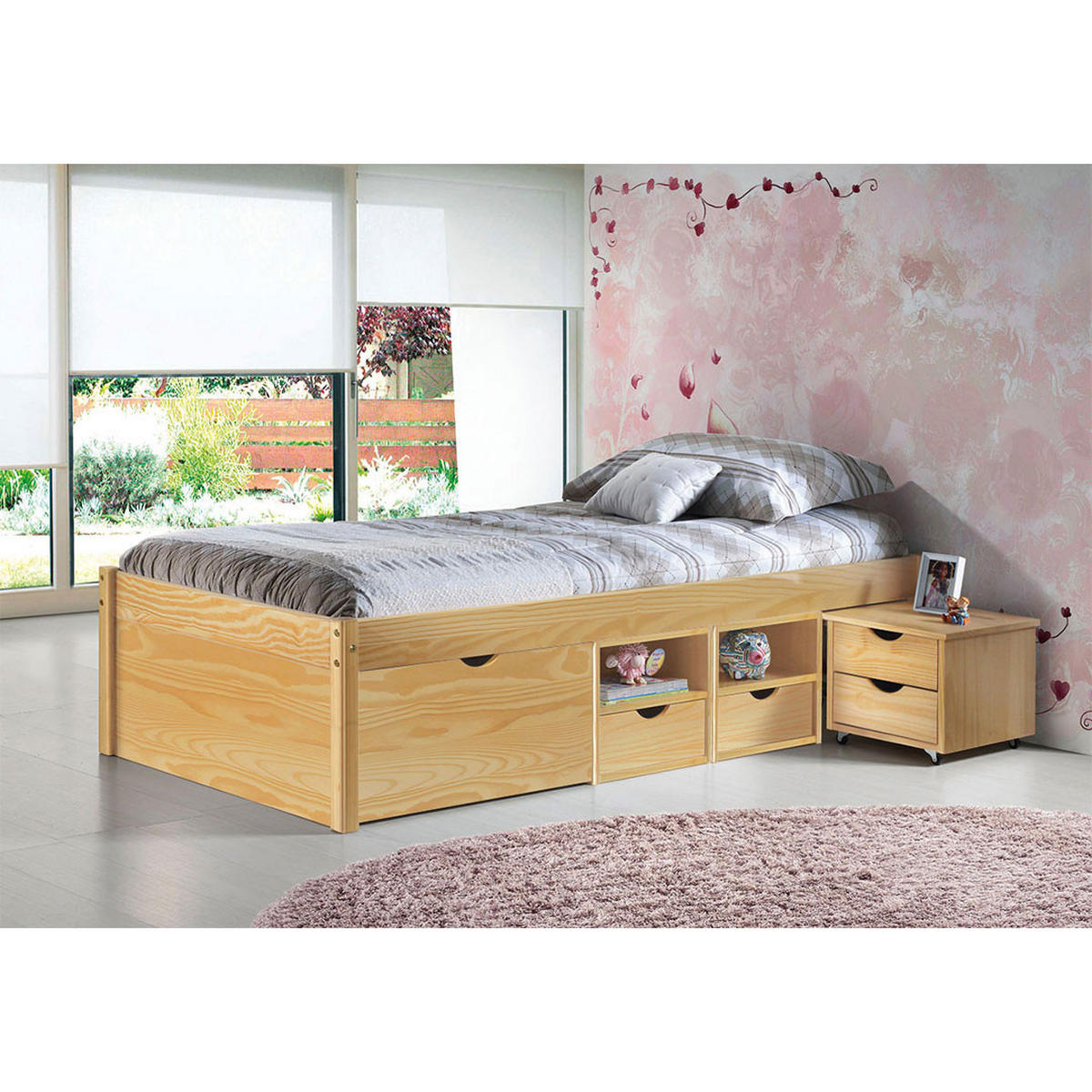 BETT Holz - Naturfarben, Holz - ebuy24