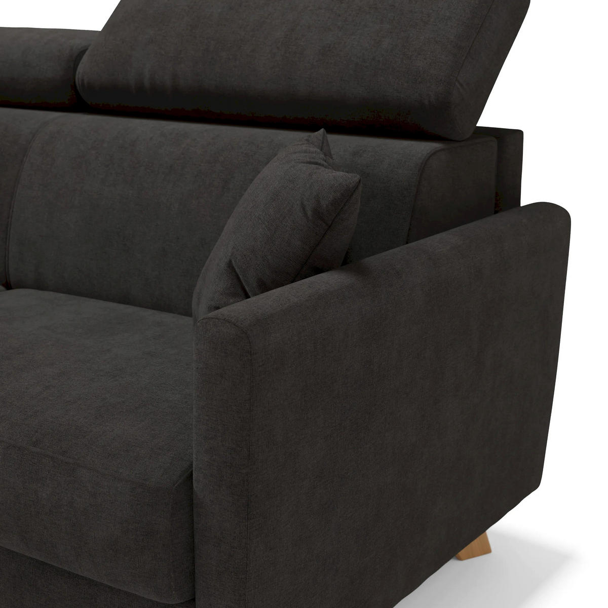 SCHLAFSOFA Francy - Schwarz, Metall (160/92/97cm) - Divani.store