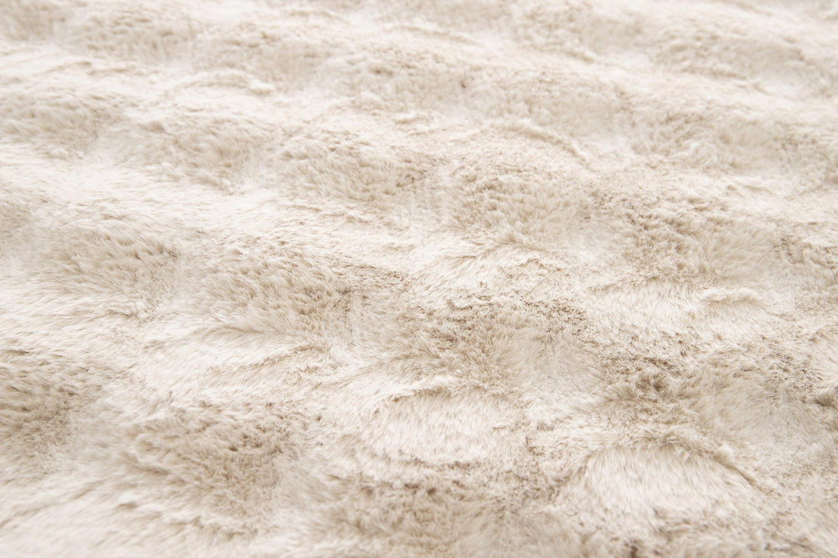 TEPPICH ultraweich mit Relief-Effekt beige - Beige, Textil (120/170cm) - AFK Living