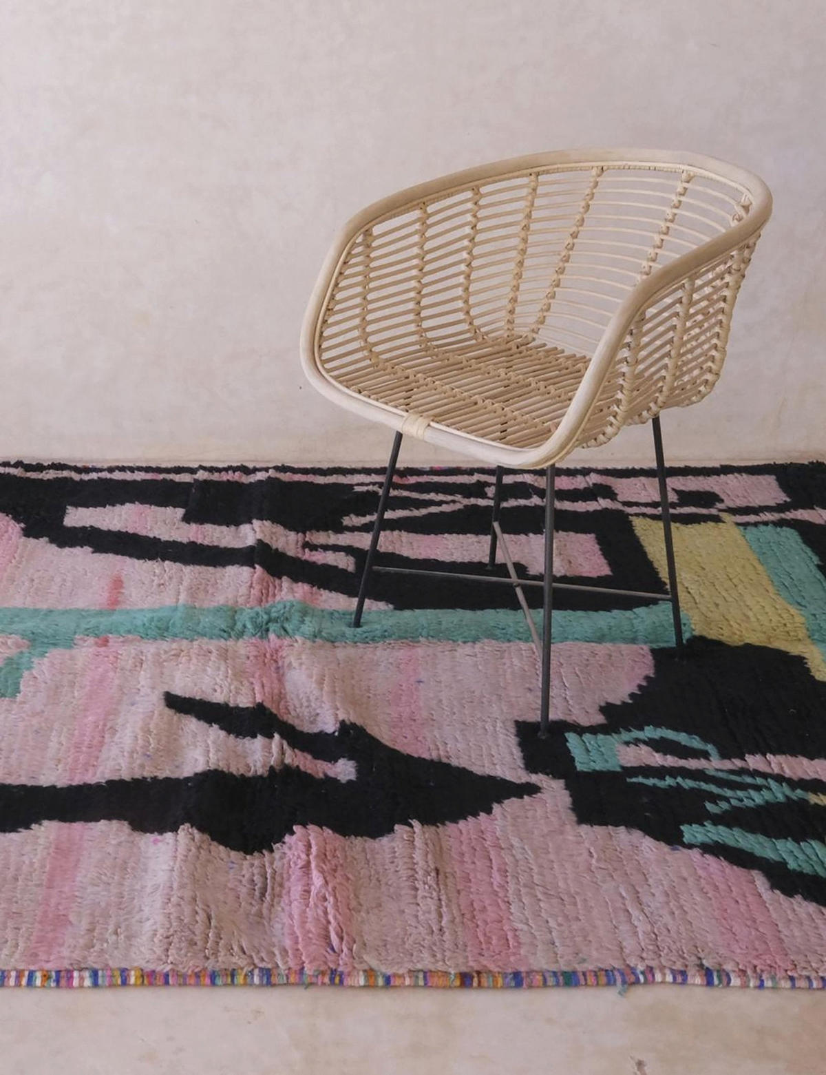 BERBERTEPPICH aus reiner Wolle 159x 251 cm - Multicolor, Naturmaterialien (159/251cm) - AFK Living