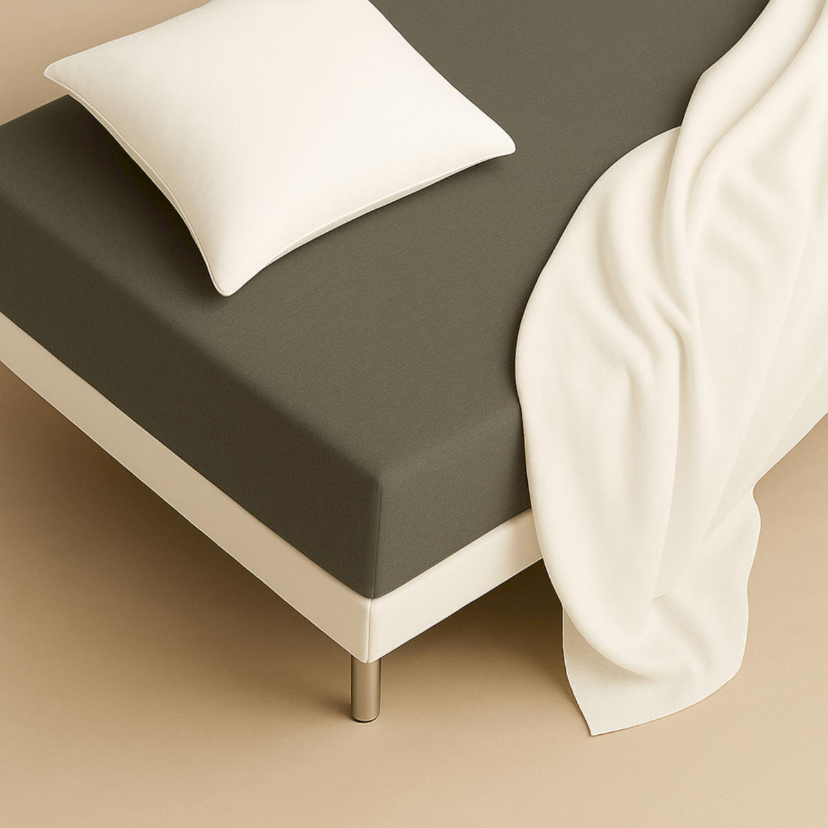 NAPÍNACIE prestieradlo FLAT - biela, textil (140/200cm) - Schöner Wohnen
