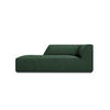 CHAISELONGUE links Ruby aus strukturiertem Stoff grün - Grün, Textil (180/69/93cm) - Micadoni