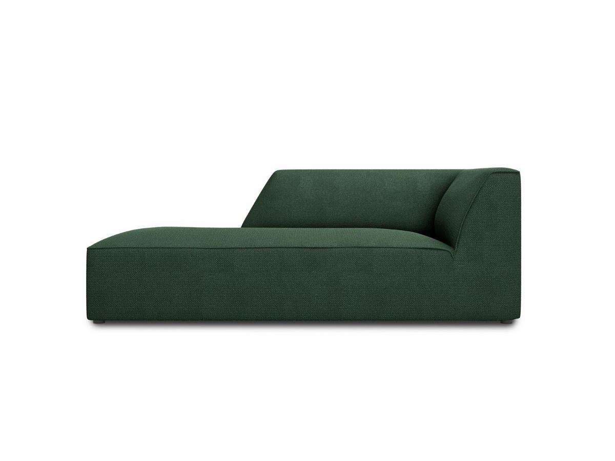 CHAISELONGUE links Ruby aus strukturiertem Stoff grün - Grün, Textil (180/69/93cm) - Micadoni