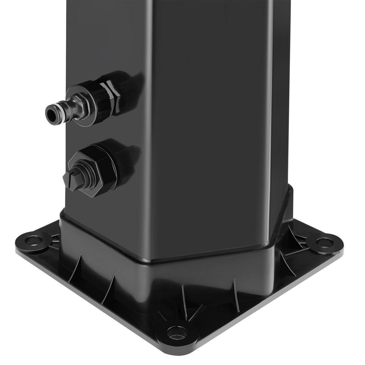 SOLARDUSCHE Victoria 60 Liter - Schwarz, Kunststoff (23/217/23cm) - Juskys