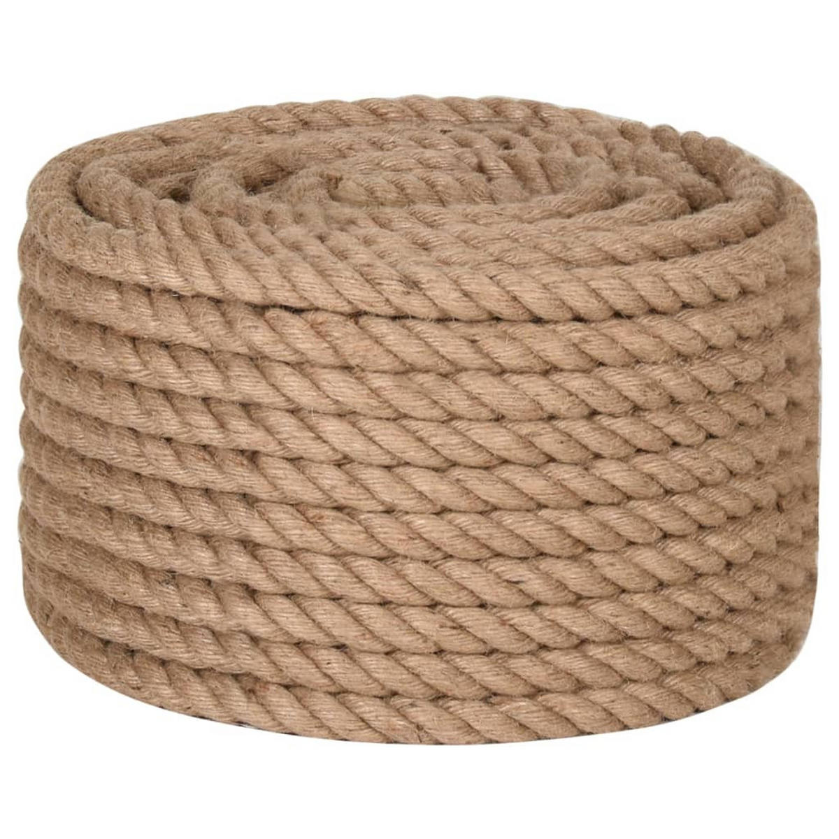 SEIL 100% Jute 20 Mm 50 M - Braun, Naturmaterialen (5000/2/1cm) - vidaXL