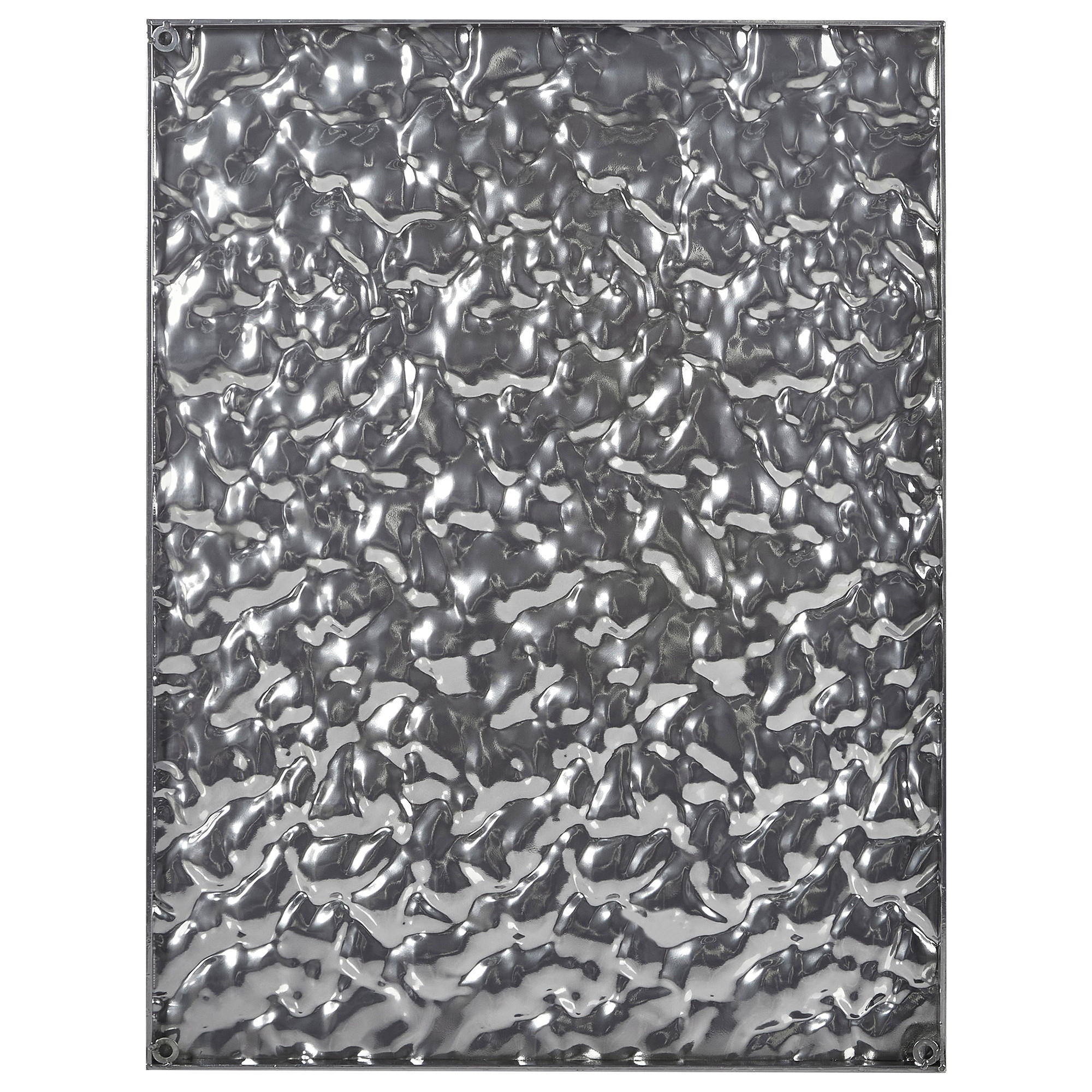 WANDOBJEKT Silber Coimbra - Silberfarben, Metall (60/79/2cm) - Beliani