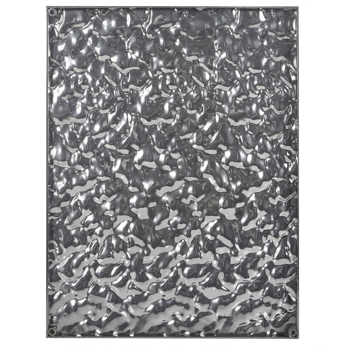 WANDOBJEKT Silber Coimbra - Silberfarben, Metall (60/79/2cm) - Beliani