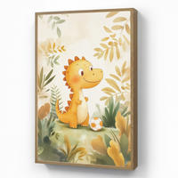 NACHTTISCHLAMPE MIT AKKU Dino - Fußball - Orange 60x90 cm - Beige, Holzwerkstoff (8/60/90cm) - OnlyWow