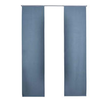 SCHIEBEVORHANG 2ER SET »München Dark« HxB 245x60 cm Blau - Blau, Textil (60/245cm) - Gardinenbox