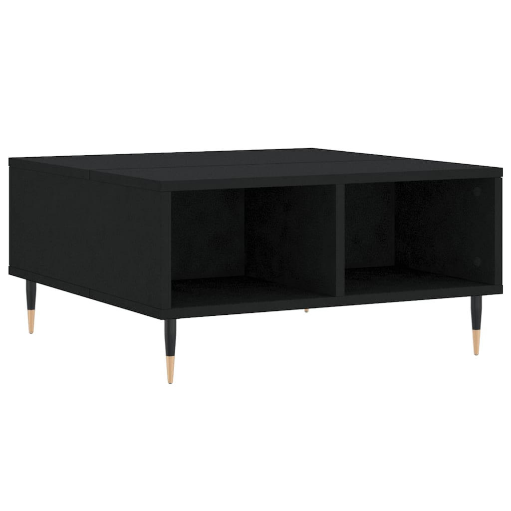 COUCHTISCH Schwarz 60x60x30 cm Holzwerkstoff - Schwarz, Holzwerkstoff (60/60/30cm) - furnicato