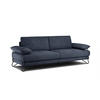 SOFA LORI 3-Sitzer, dunkelblau - Schwarz/Dunkelblau, Holzwerkstoff/Textil (245/87/96cm) - Courtois Laville