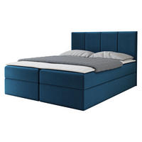 BOXBETT Rebos - Blau, Holz/Textil (180/200cm) - MIRJAN24