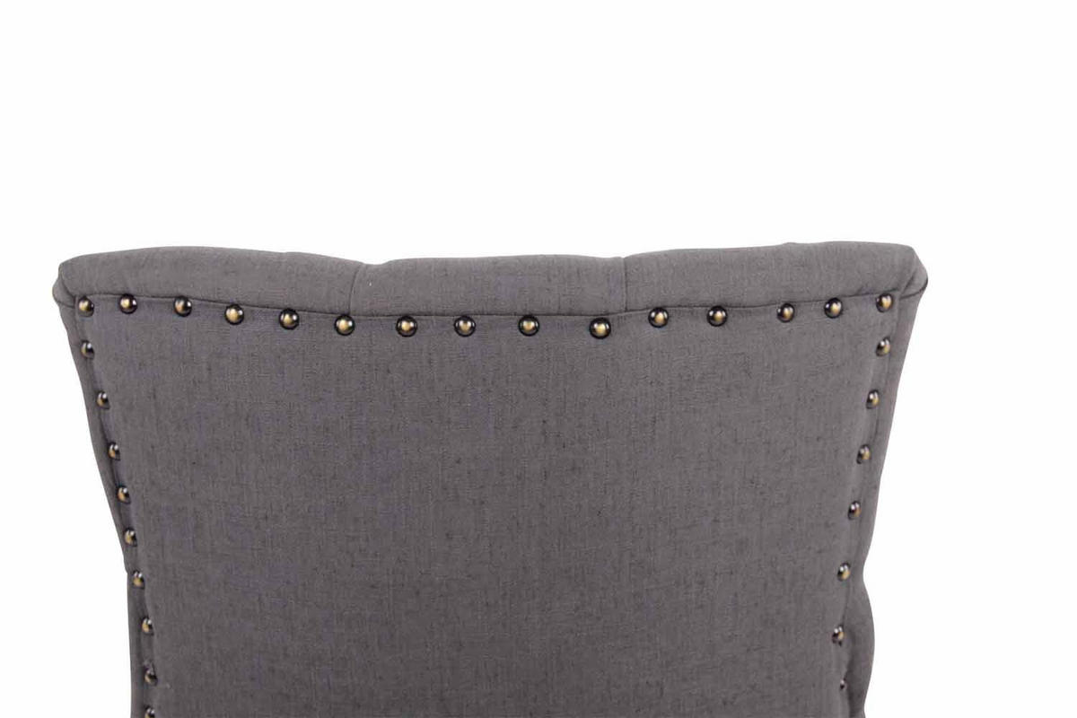 WOHNZIMMERSTUHL Stoff dunkelgrau - Dunkelgrau/Naturfarben, Holz/Textil (55/92/58cm) - CLP