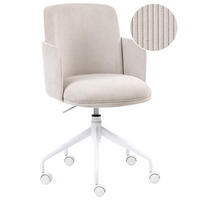 BÜROSTUHL Cord Hellbeige Dryden - Beige, Textil (60/84/60cm) - Beliani