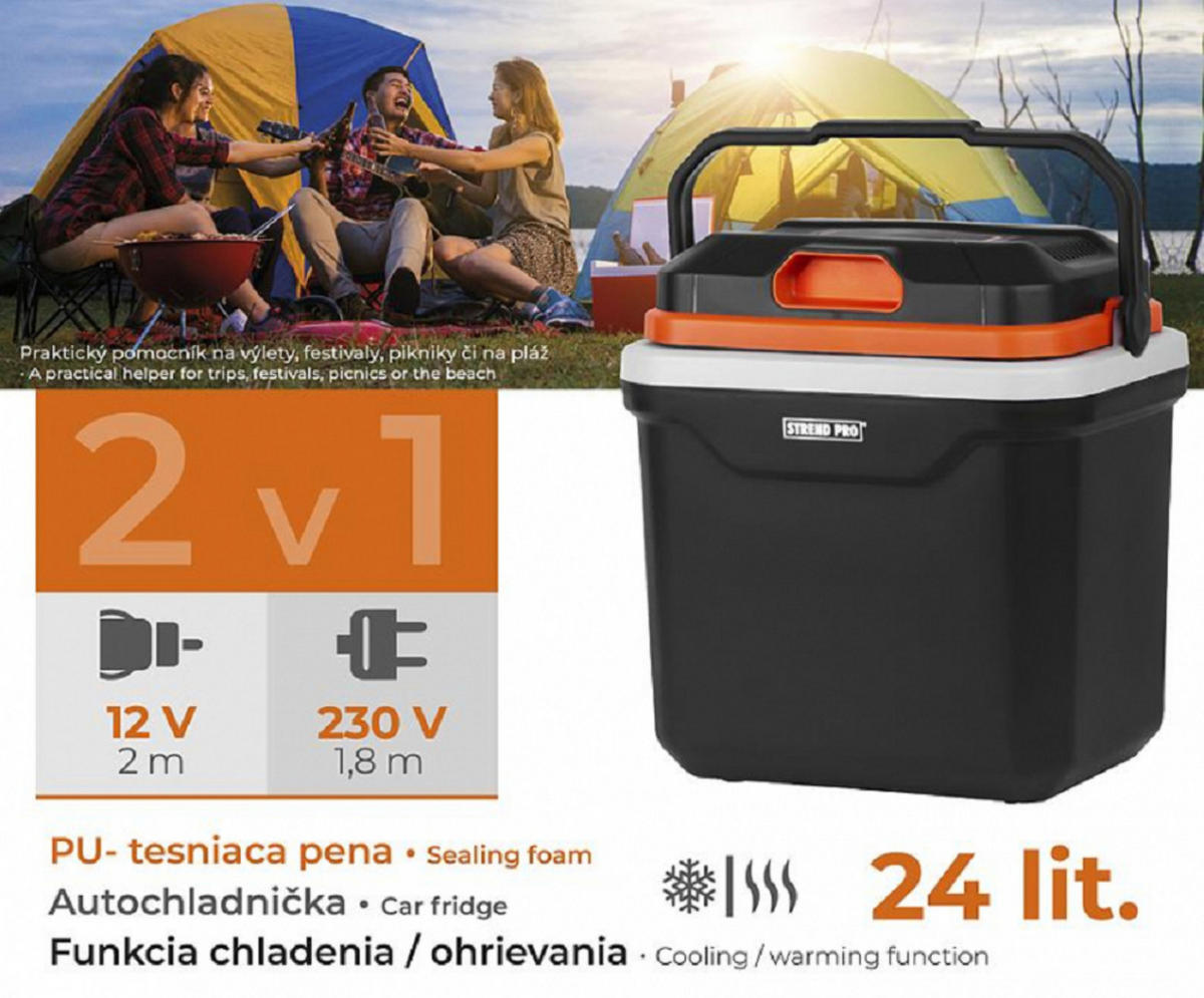 KÜHLBOX Thermoelektrisch ICE-COOL mit Kühl- und Warmhaltefunktion 30 Liter - Weiß, Kunststoff (29.3/42.8/41.5cm) - PROREGAL