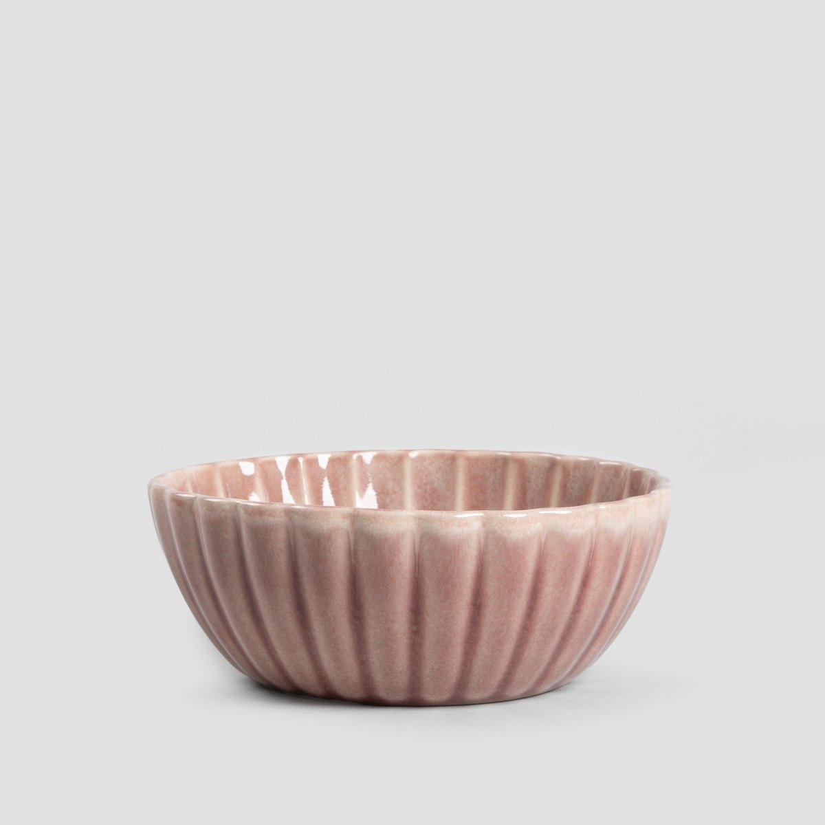 SCHALENSET Melida rosa 16 cm 6er-Set - Rosa, Keramik - Homla