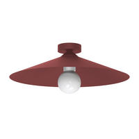 DECKENLEUCHTE - Rot, Metall (40/40/14cm) - Lumicom