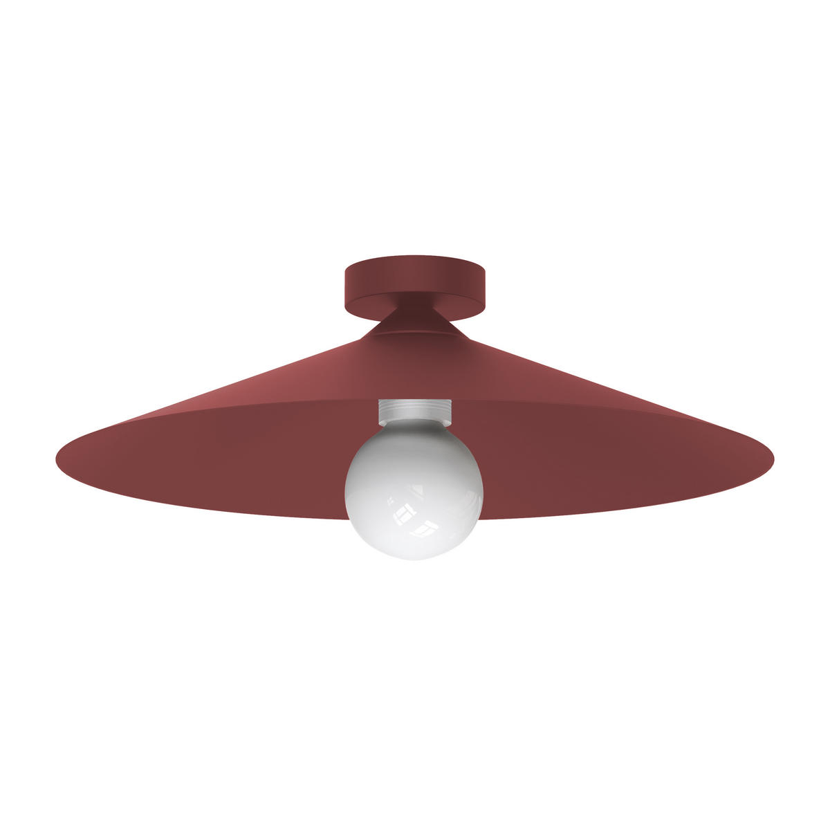 DECKENLEUCHTE - Rot, Metall (40/40/14cm) - Lumicom