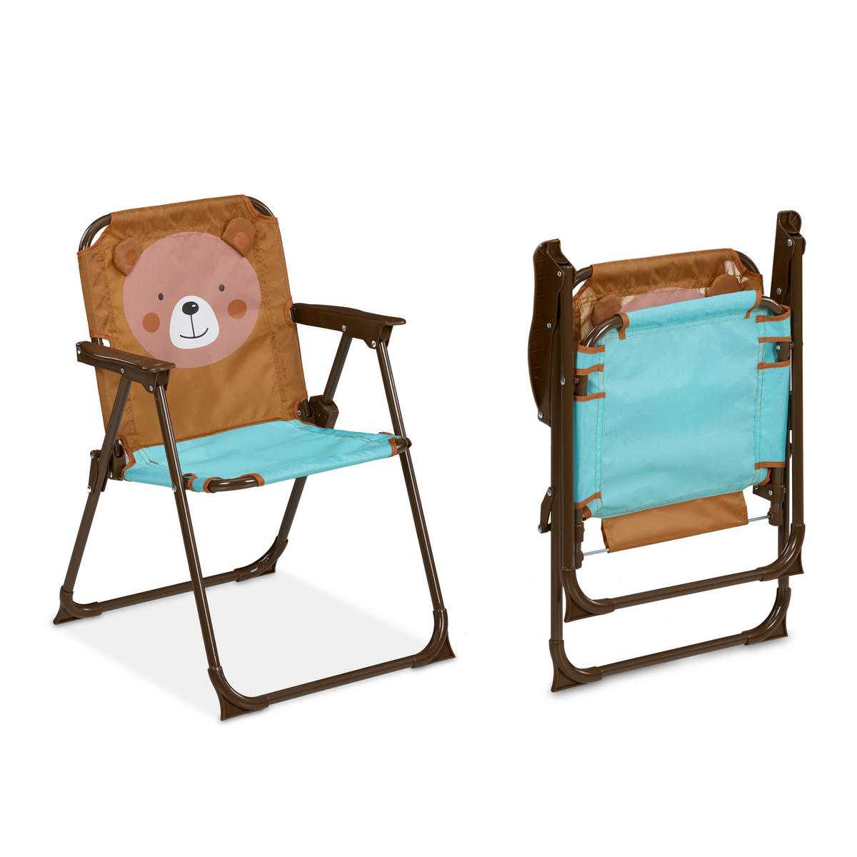 CAMPING-KINDERSITZGRUPPE - Multicolor, Kunststoff/Textil - Relaxdays