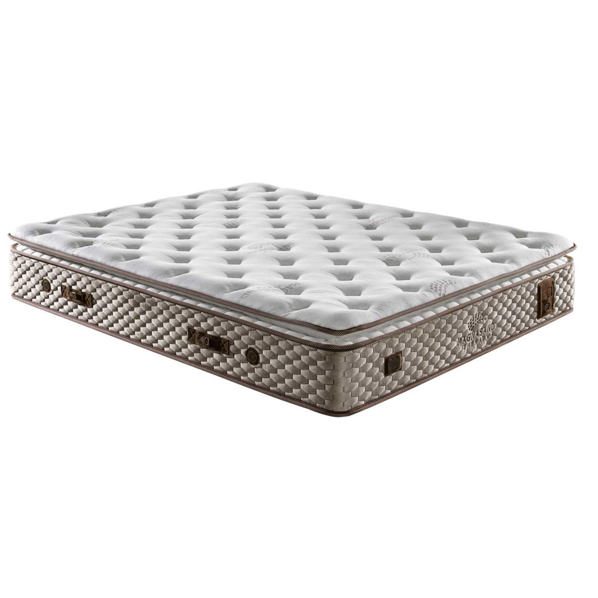 MATRATZE 160x200 Bambi Magnasand H3 Höhe 33 cm - Weiß, Textil (160/200cm)