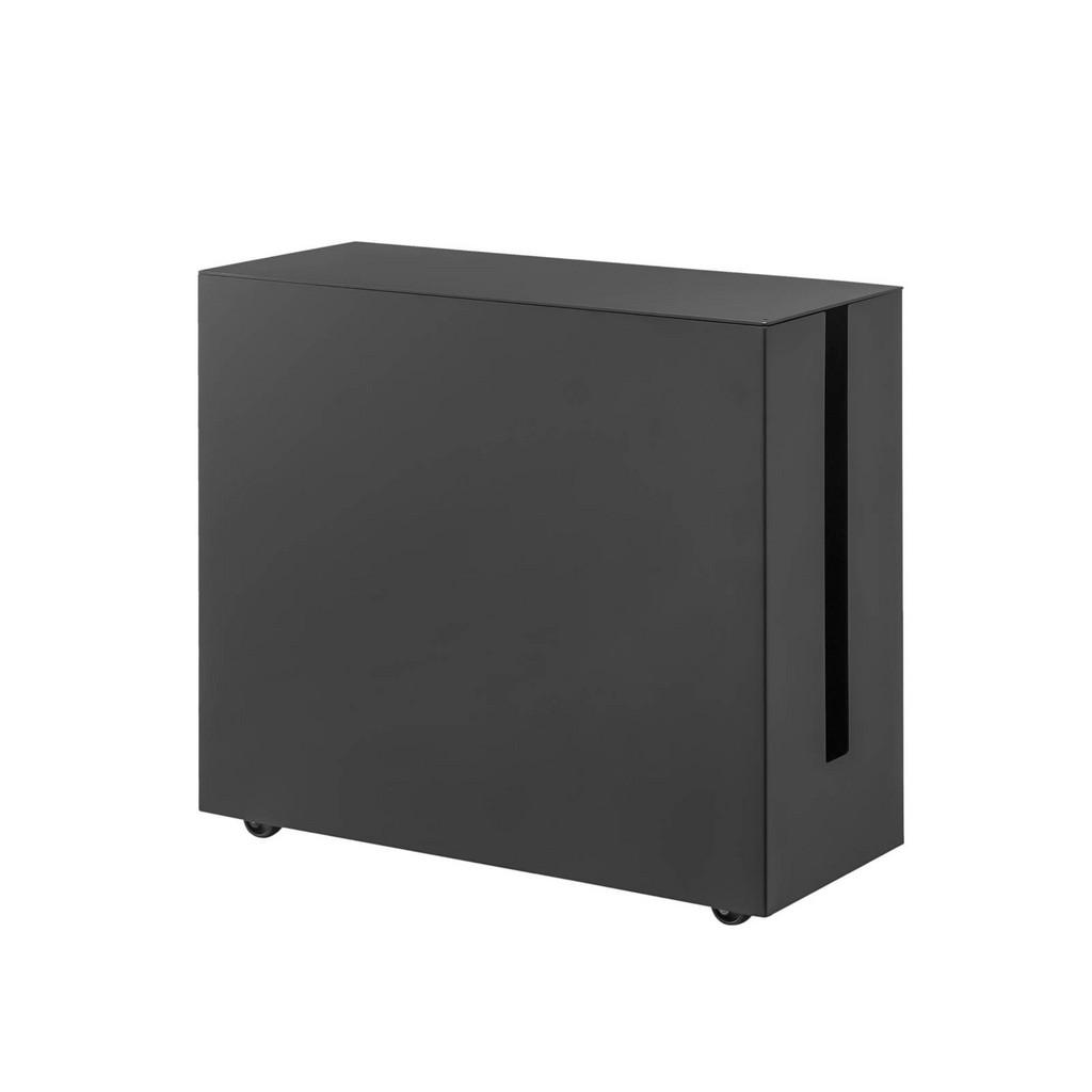 Thumbnail - Yamazaki Kabelbox, Schwarz, Metall, 15x34x40 cm, Arbeitszimmer, Schreibtische