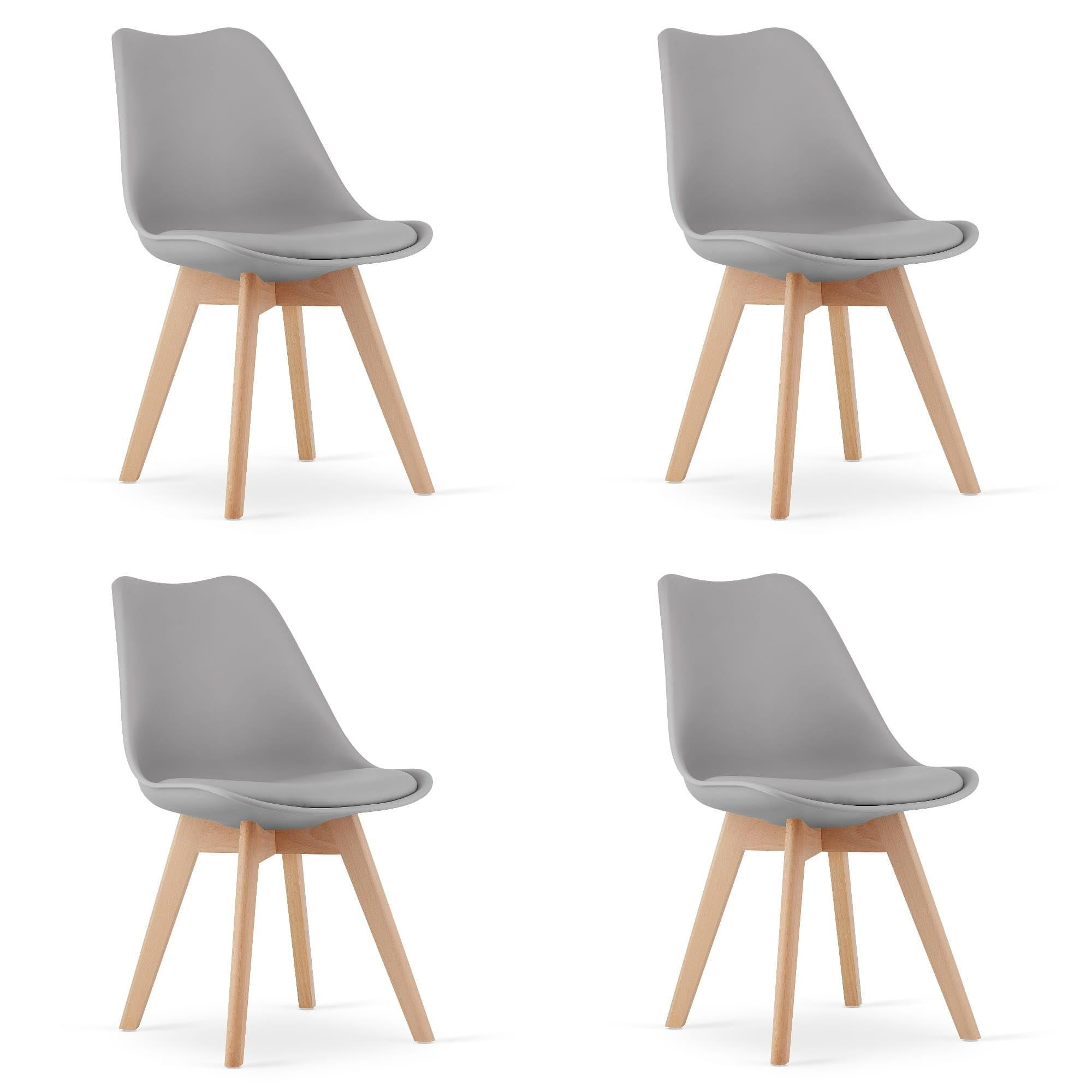 ESSZIMMERSTUHL 4er Set Grau - Grau, Textil (46/84/43cm) - Best For Home