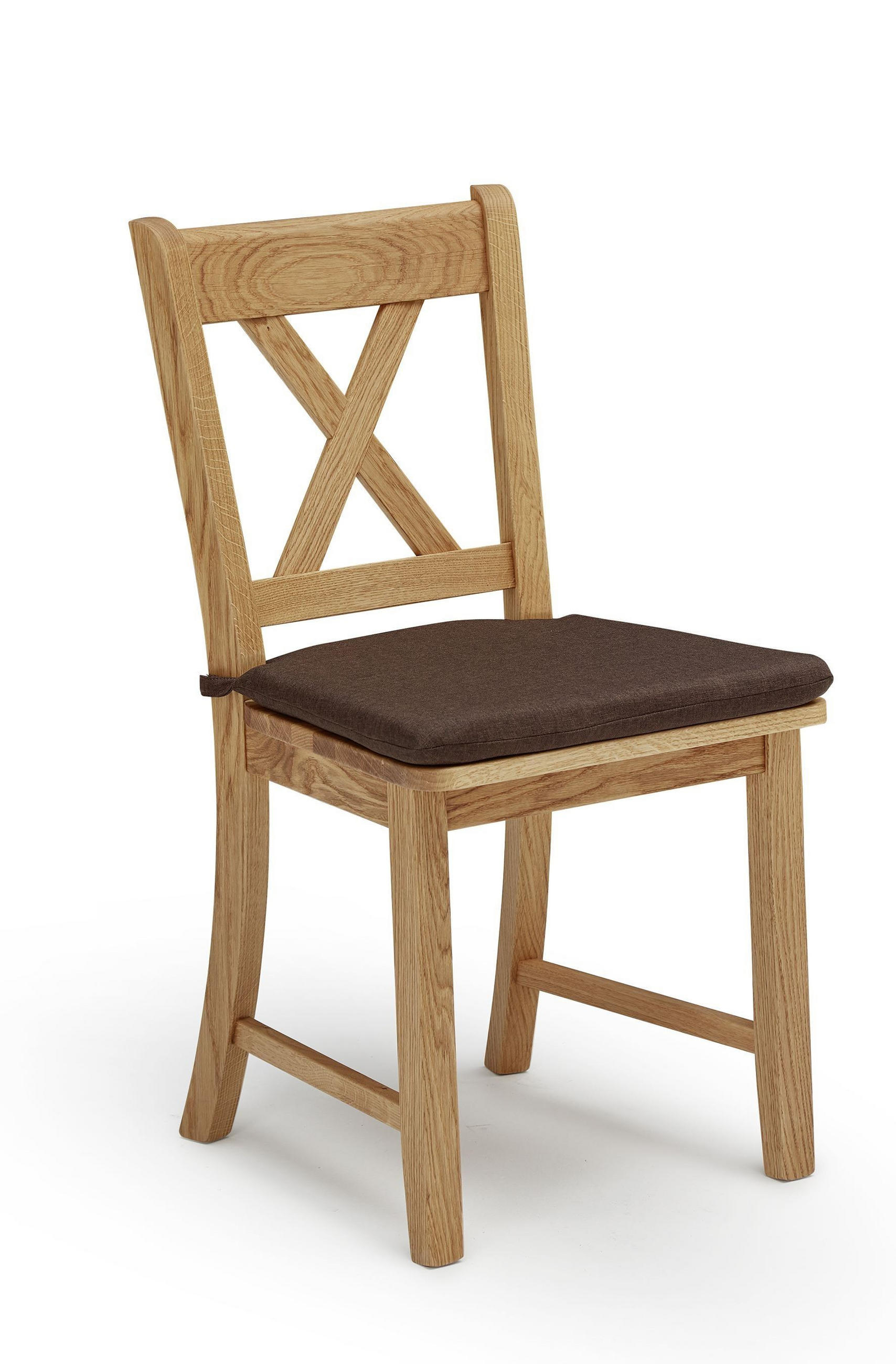 ESSZIMMERSTUHL (2er-Set) Dedra Massivholz 47 x 53 x 90 Wildeiche/Braun - Wildeiche/Braun, Holz (53/90/47cm) - 58aufmkessel