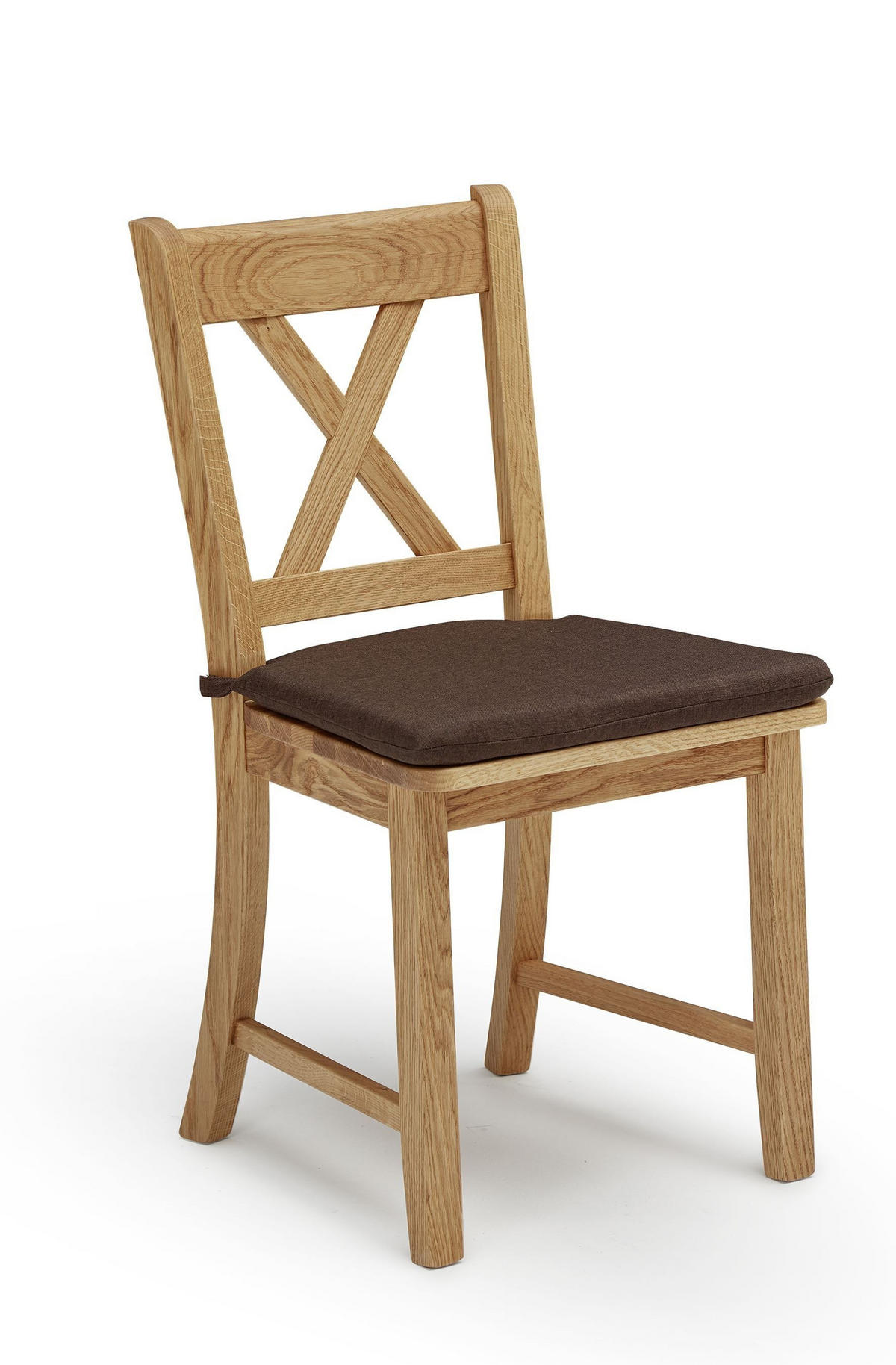 ESSZIMMERSTUHL (2er-Set) Dedra Massivholz 47 x 53 x 90 Wildeiche/Braun - Wildeiche/Braun, Holz (53/90/47cm) - 58aufmkessel