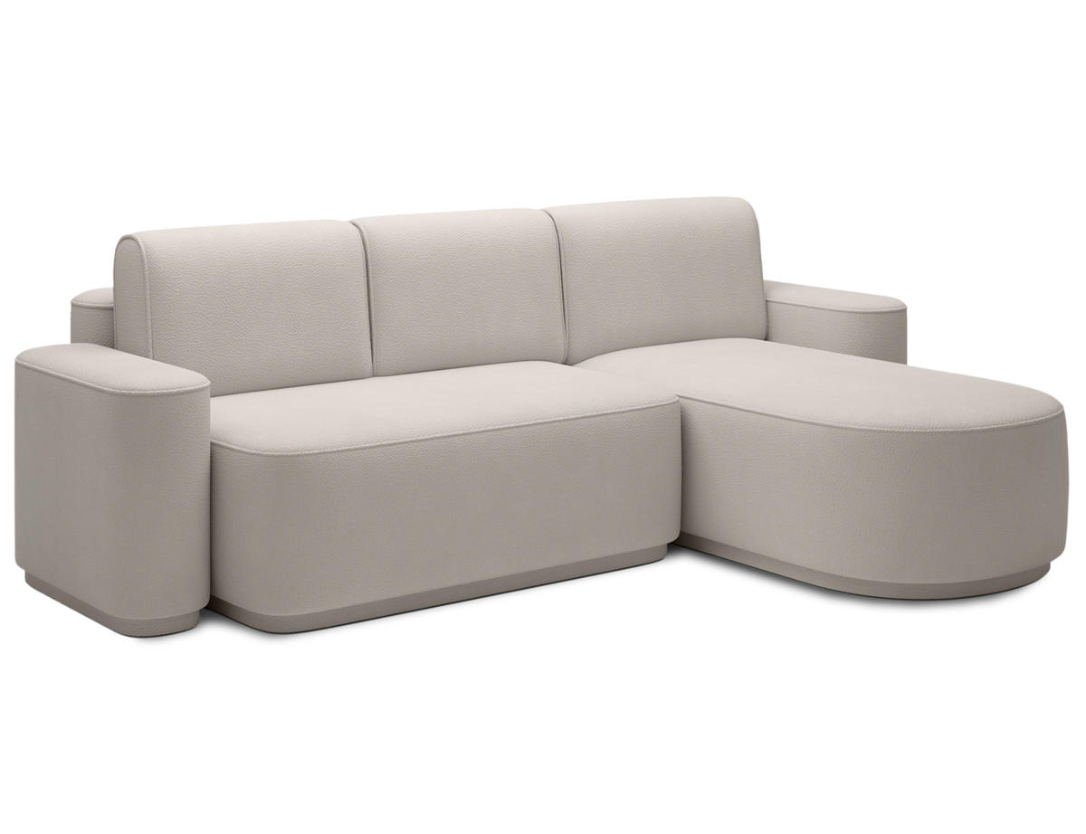 ECKSOFA RUMA - Creme (Amore 01) - Creme, Holzwerkstoff (285/180cm) - Möblo