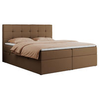 BOXBETT CENTO 120/200 Braun Kunstleder - H3 - Braun, Holz/Textil (120/200cm) - MKS