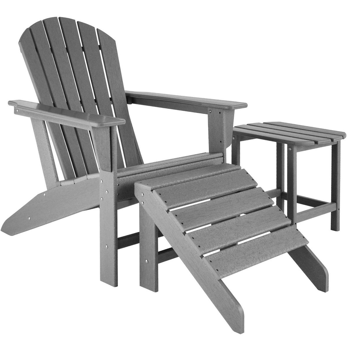 GARTENSTUHL Joan,Belastbarkeit 120 kg, 83 x 79 x 97 cm,hellgrau - Hellgrau, Kunststoff (79/97/83cm) - tectake