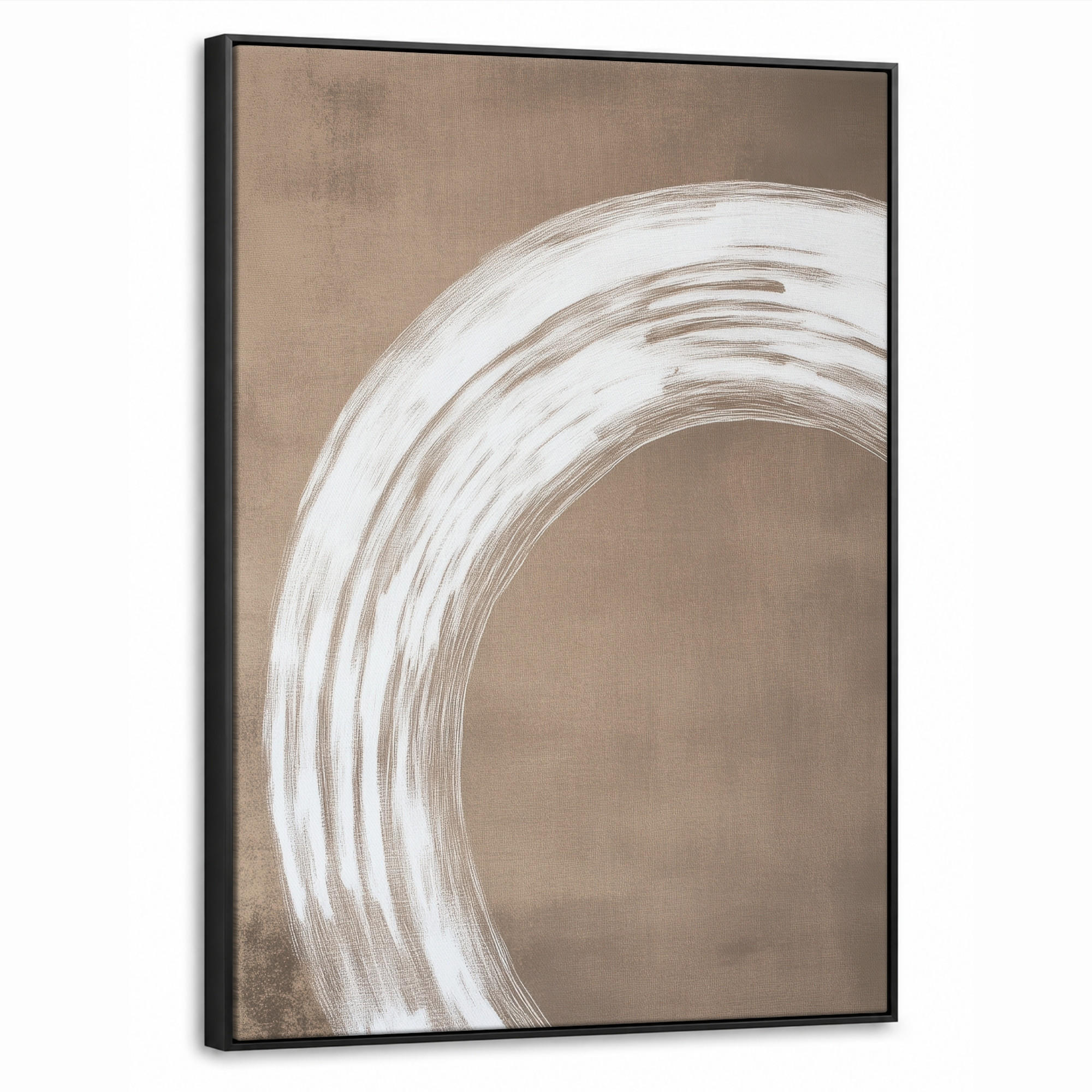 LEINWAND Bilder mit Rahmen - Farbe - Braun - Japandi - 50x70 - Kupferfarben, Textil (50/70cm) - MuchoWow