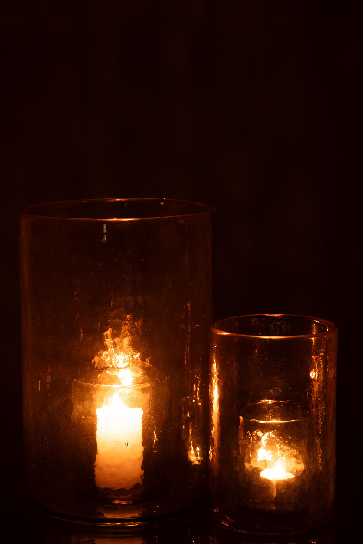 KERZENHALTER DUBBEL - Glas - Gelb - L - Gelb, Glas (20.5/30.5cm) - J-Line