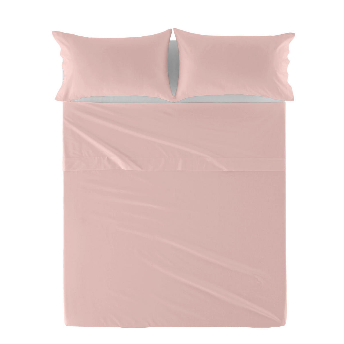 OBERBETTLAKEN basic 160x270 cm hellrosa - Rosa, Textil (160/270cm) - Happy Friday