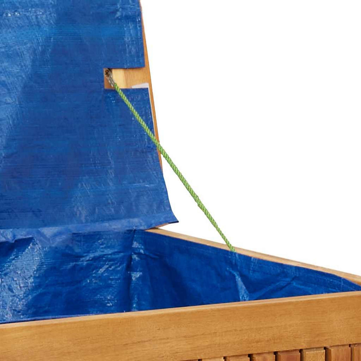 OUTDOOR-KISSENBOX 113/50/60,5 Cm Massivholz Akazie - Creme, Holz (50/60.5/113cm) - vidaXL