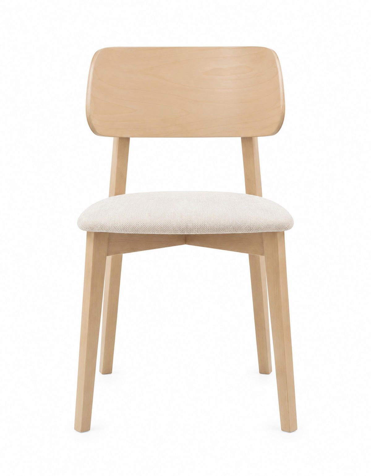 STUHL Korinn 80 x 46 x 43 cm, beige, eiche sonoma - Beige/Sonoma Eiche, Metall (46/85/43cm) - Margaret Hadas24