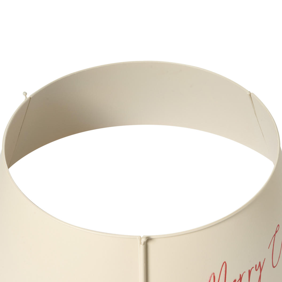 WEIHNACHTSBAUMKRAGEN 25 cm Beige Imatra - Beige, Metall (25cm) - Beliani