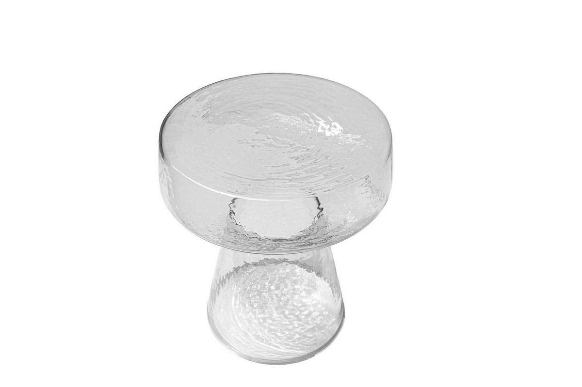BEISTELLTISCH Bo - Transparent - 44/37/37 cm - Transparent, Glas (37/37/44cm) - Livingfurn