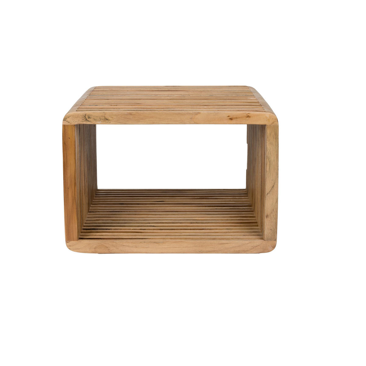 NACHTTISCH Djia Nachttisch / Nachttisch aus Teakholz, klein - Braun, Holz (30/34/44cm) - Housecraft Living