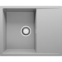 SPÜLBECKEN Ibiza, 2-er set Grau 62/50 cm 1 Becken + Ablauf-Set ab 45er Unterschrank - Chromfarben/Grau, Kunststoff (62/19/50cm) - Primagran