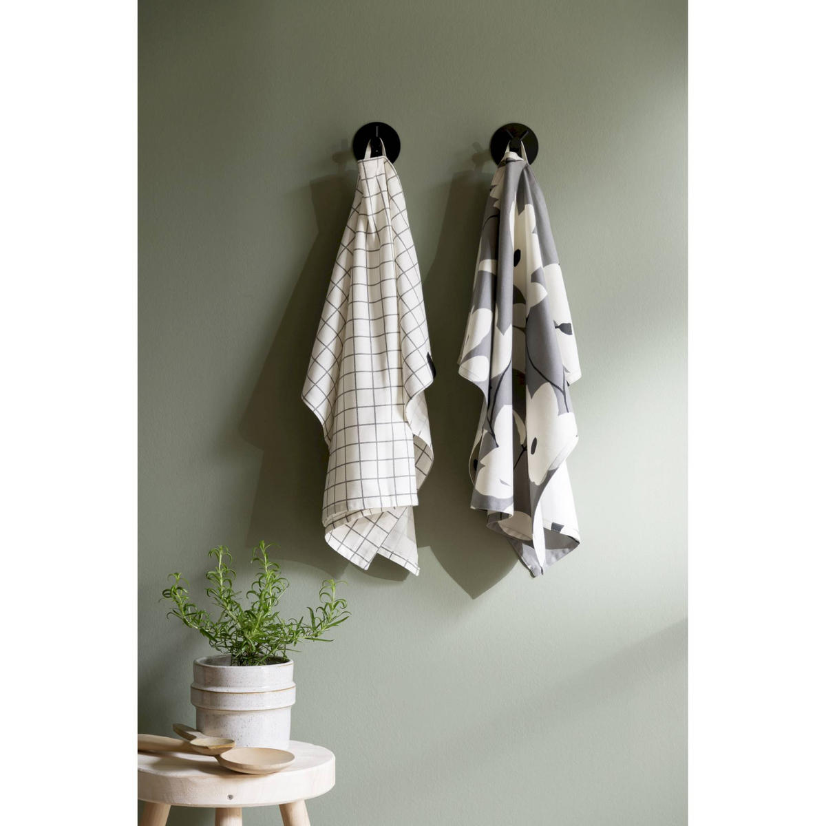 UTIERKA na riad DUO - sivá, textil (70/50cm) - Schöner Wohnen
