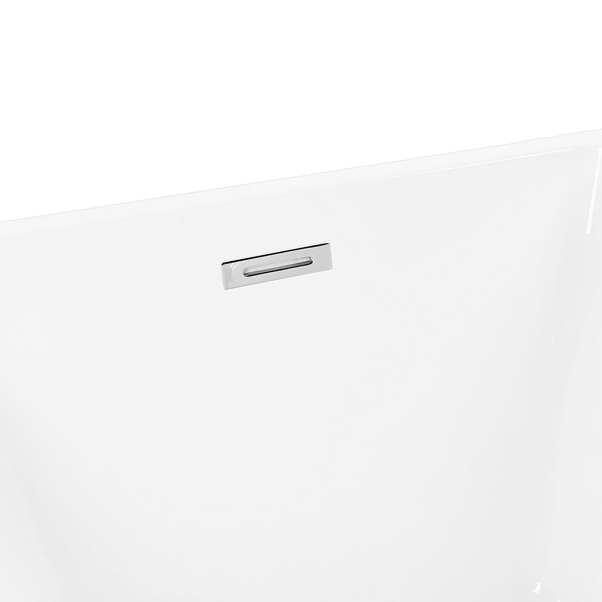 FREISTEHENDE BADEWANNE 81x169x60 cm weiß Gocta - Weiß, Kunststoff (81/60/169cm) - Beliani