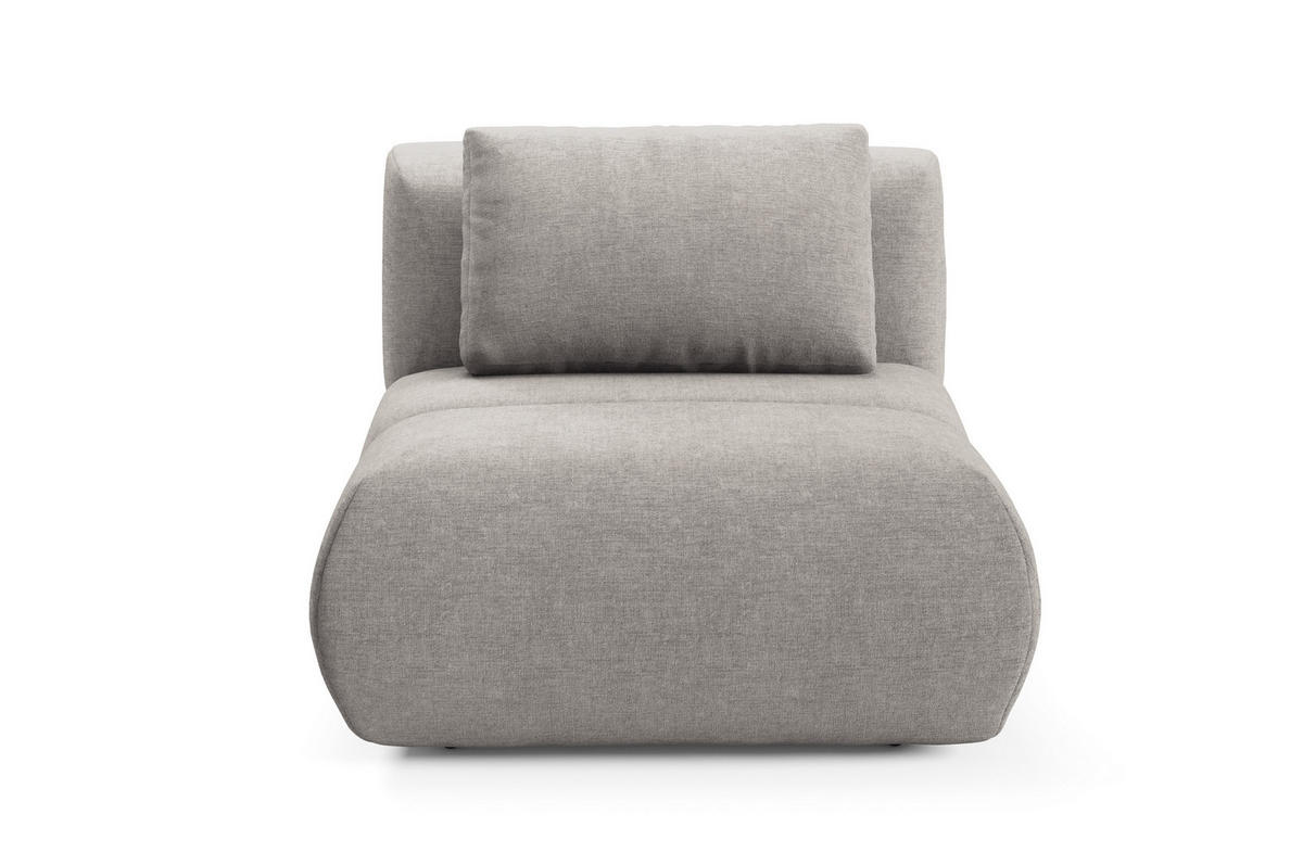 SESSEL ATOMO, Modern Polstersessel Loungesessel, Chenille-Stoff Beige - Beige, Holz/Metall (98/82/134cm) - MASSENO