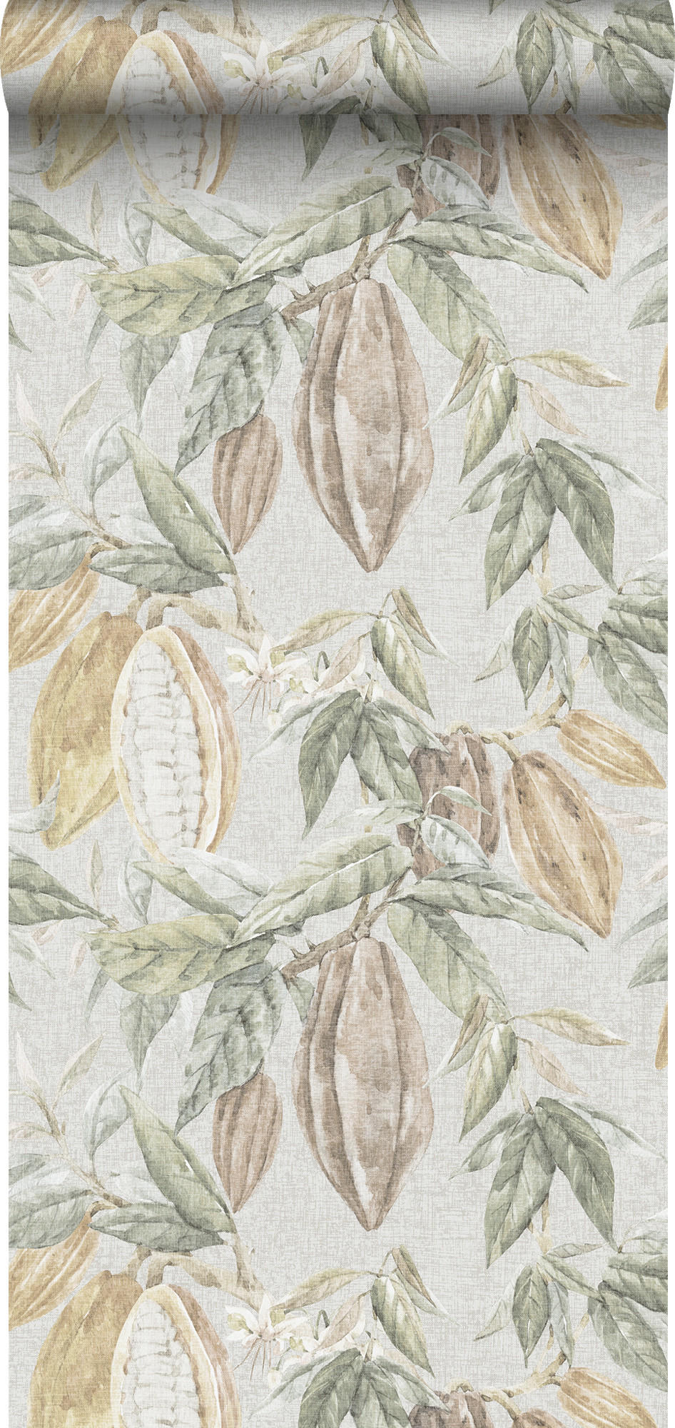 TAPETE Obst 53 cm x 10 m - Grün, Papier (53/1000cm) - Sanders & Sanders