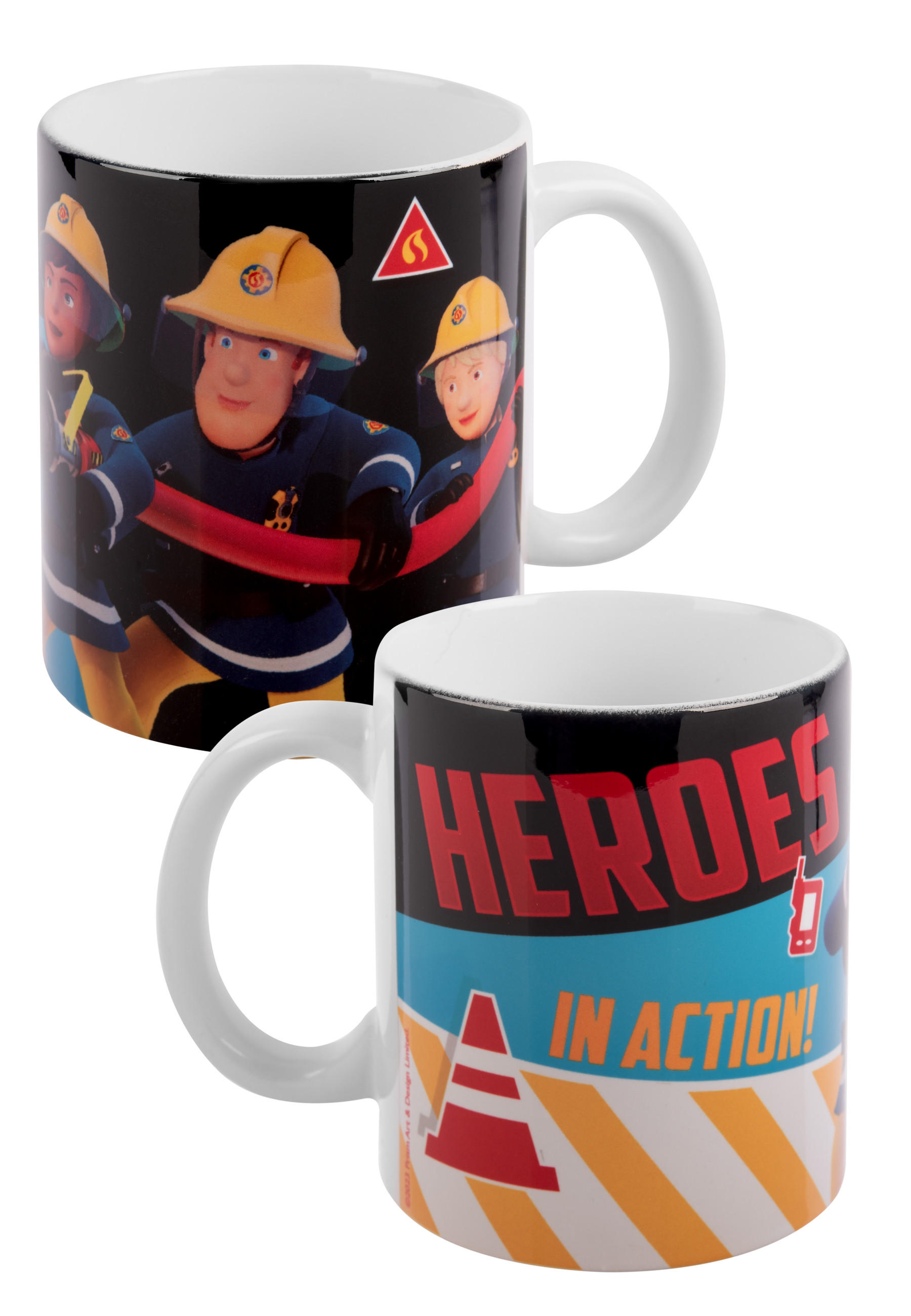 BECHER Feuerwehrmann Sam Heroes in Action Mehrfarbig 320 ml - Multicolor, Keramik (0.32L) - Playmobil