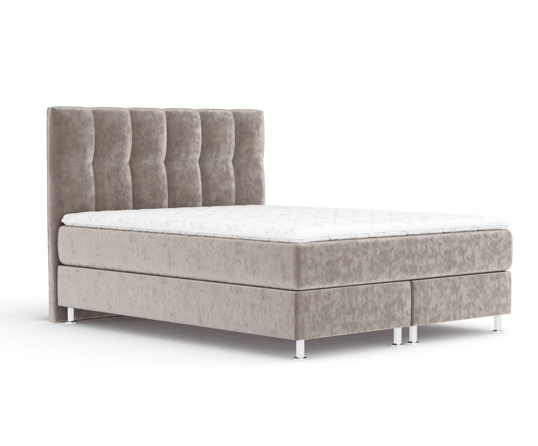 Maison de Reve Boxspringbett Taupe 160x200 cm